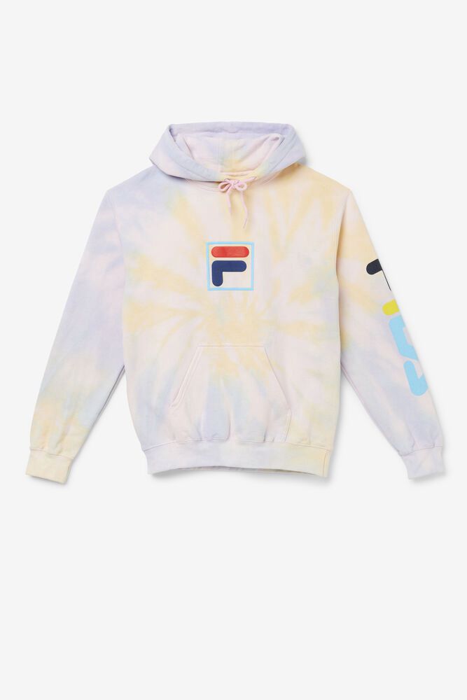 Fila Hoodie Womens Beige - Tie Dye Puff - Philippines 9258430-EK